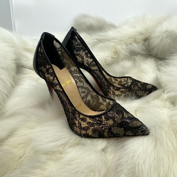 ✨SOLD✨ Christian Louboutin Lace Follies 100MM - Picture 4 of 6